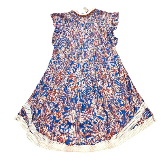 Poupette St Barth Sasha Mini Dress, Size XS, Blue Tropical, New with Tag, $350 - Picture 8 of 13